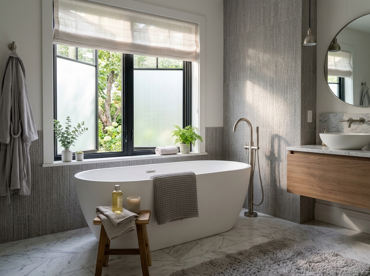 Fort Langley Freestanding Soaker Tub Suite - After